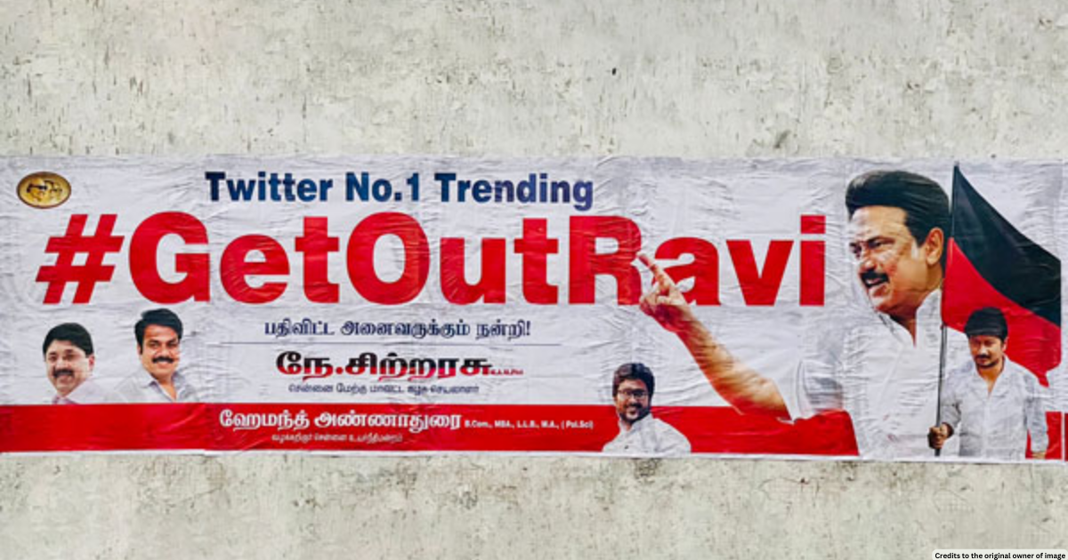 'Tamizhagam' row: '#Getout Ravi' posters spotted in West Chennai